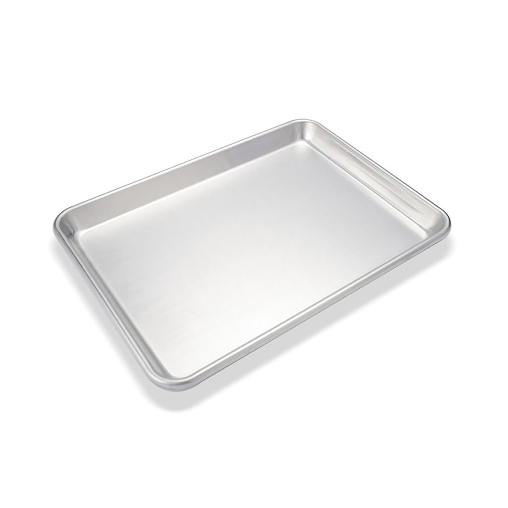 Silver Thickened Square Baking Tray Aluminum Alloy Pizza Bread Baking Tray Kitchen Baking Flat Base Cookie Egg Tart Baking Tray