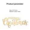 Cutting Die Merry Christmas Letters Shape Carbon Steel Embossing Stencil Mold for Greeting Card