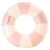 Swim Ring for Children and Adults, Striped Pink, Size 120, Perfect for the Beach, Pool, Summer Vacation, Stylish and Cute.