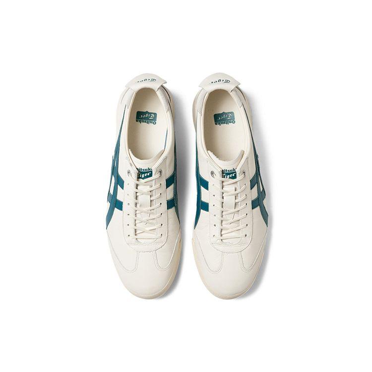 ONITSUKA TIGER Mexico 66 Ex Retro Versatile Sports Leather Durable Low-Top Casual Urban Commuting Running Shoes Unisex Sneaker White Blue 1183B889-200