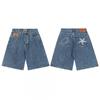 Corteiz Streetwear Short Pants Men Women Alcatraz Ship Print Loose Fit Cotton Shorts