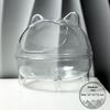 Transparent Hamster Sand Bathtub Large Anti Splash Space Cute Cat Ear Design For Small Hamsters Daily Sand Bathing