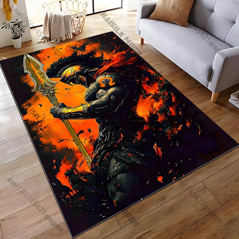15 Size Warrior Large Carpet Living Room Home Decor Sofa Table Rug Anti Slip Chair Lounge Floor Mat Carpet for Bedroom