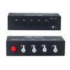 HP401 Stereo Auditory Mixer Distributor Signal Selector 4 Input 1 Output 3.5MM Individually Control Headphones Amplifier