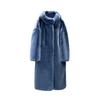 Women's Winter Mink Fur Plush Thick Plush Loose Hooded Jacket Thickened Fur Loose Coat XS-2XL