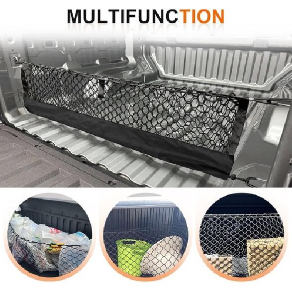 Pickup Truck Bed Envelope Style Cargo Net For Silverado/GMC Sierra 1500/Tundra