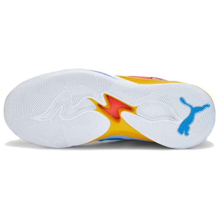 Puma TRC Blaze Court Pop Art Men Sneakers Fiery-Coral Elektro-Purple 377397-01