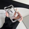 Luxury Hollow Stylish 3D Snake Phone Case For iPhone 16 Pro Max 15 14 Plus 13 12 11 Shockproof Glossy Grain Cooling Cover