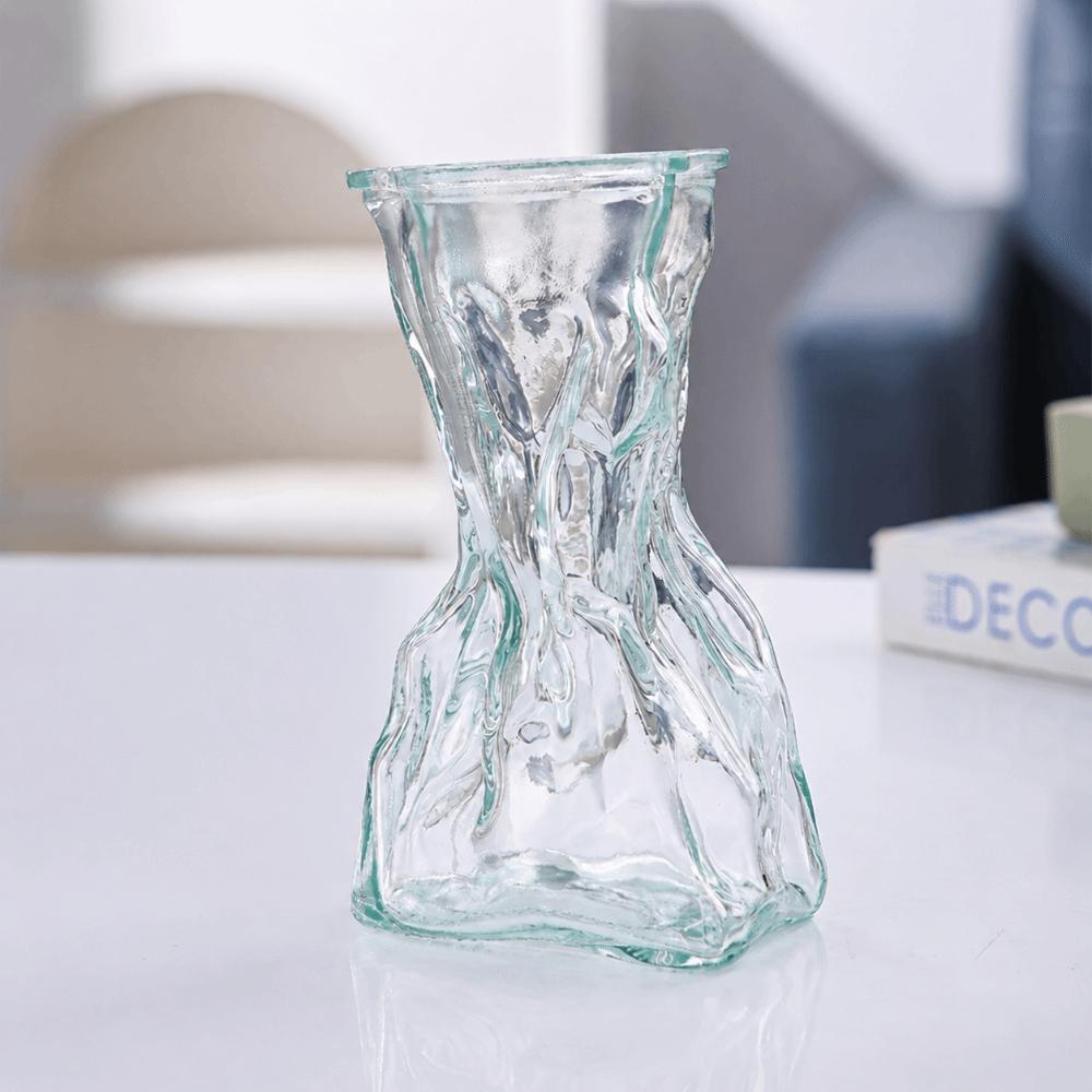 Hydroponic Art Transparent Irregular Vase Creative Shape Plant Bottle Home Decoration
