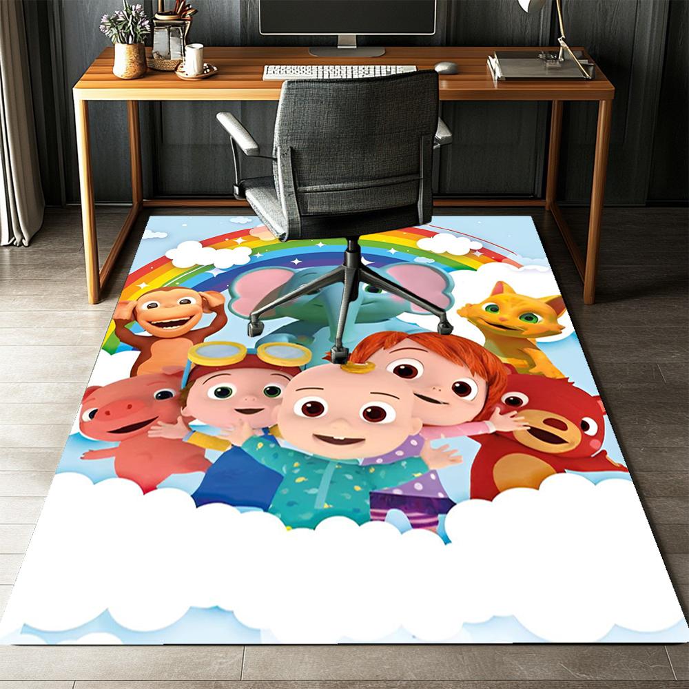 Cocomelon Printed Carpet Rug for Office Chair Living Room Bedroom Kitchen Room Decor Gifts