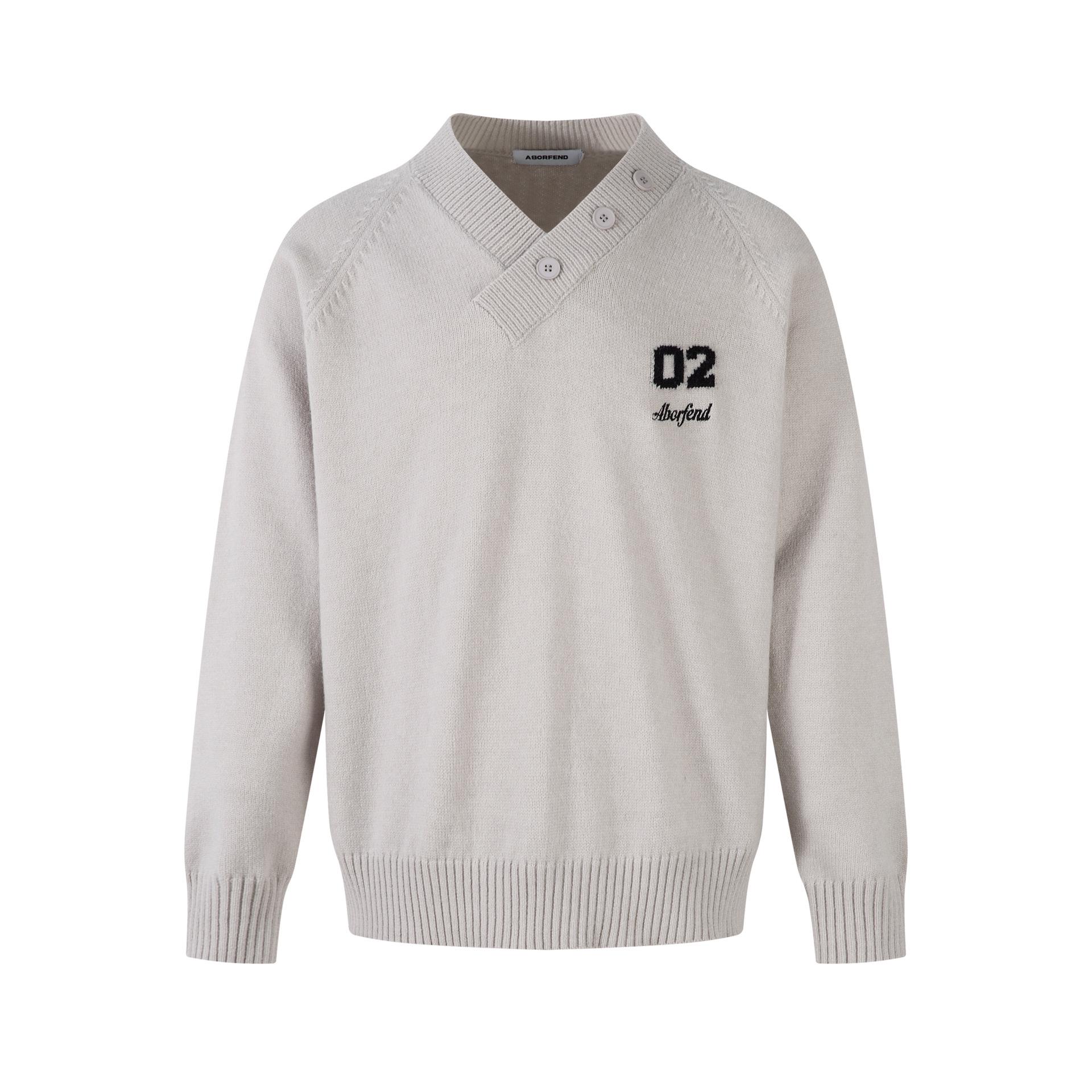 Baifeng Unisex Retro V-neck Button-up Knit Sweater Top M абрикосовый