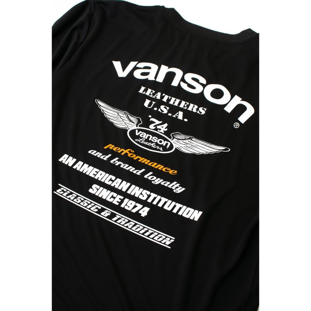Vanson Streetwear Mesh T-Shirt, Black