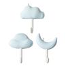 3 ks Roztomilý nástěnný háček Samolepicí Nástěnný Kuchyňský háček Mrak Měsíc Dekorativní háček Věšák na ručníky pro Organizaci Domova Ložnice Koupelny