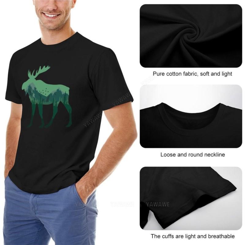 moose lovermoose gift animal moose nature in alaska elk TShirt aesthetic clothes korean fashion mens clothes