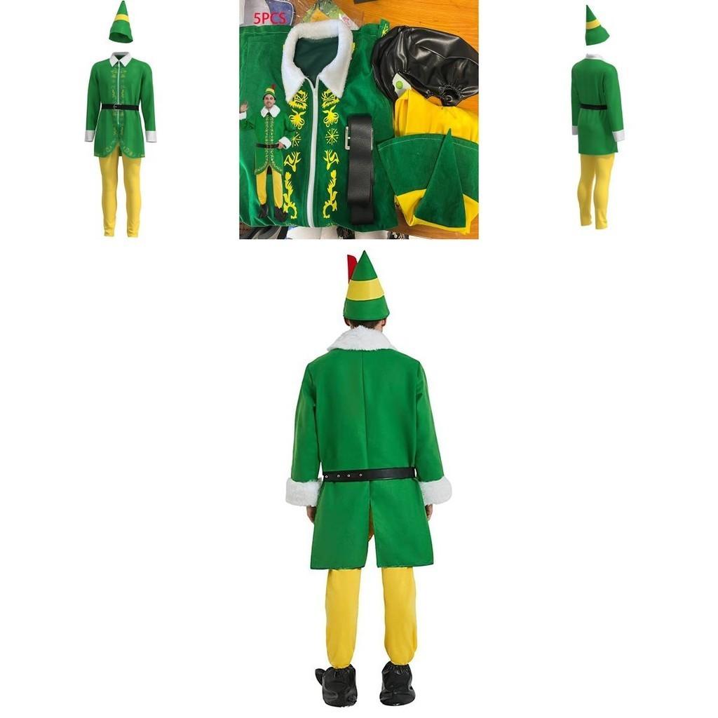 Authentic Men's Elf Cosplay Outfit For Halloween And Christmas