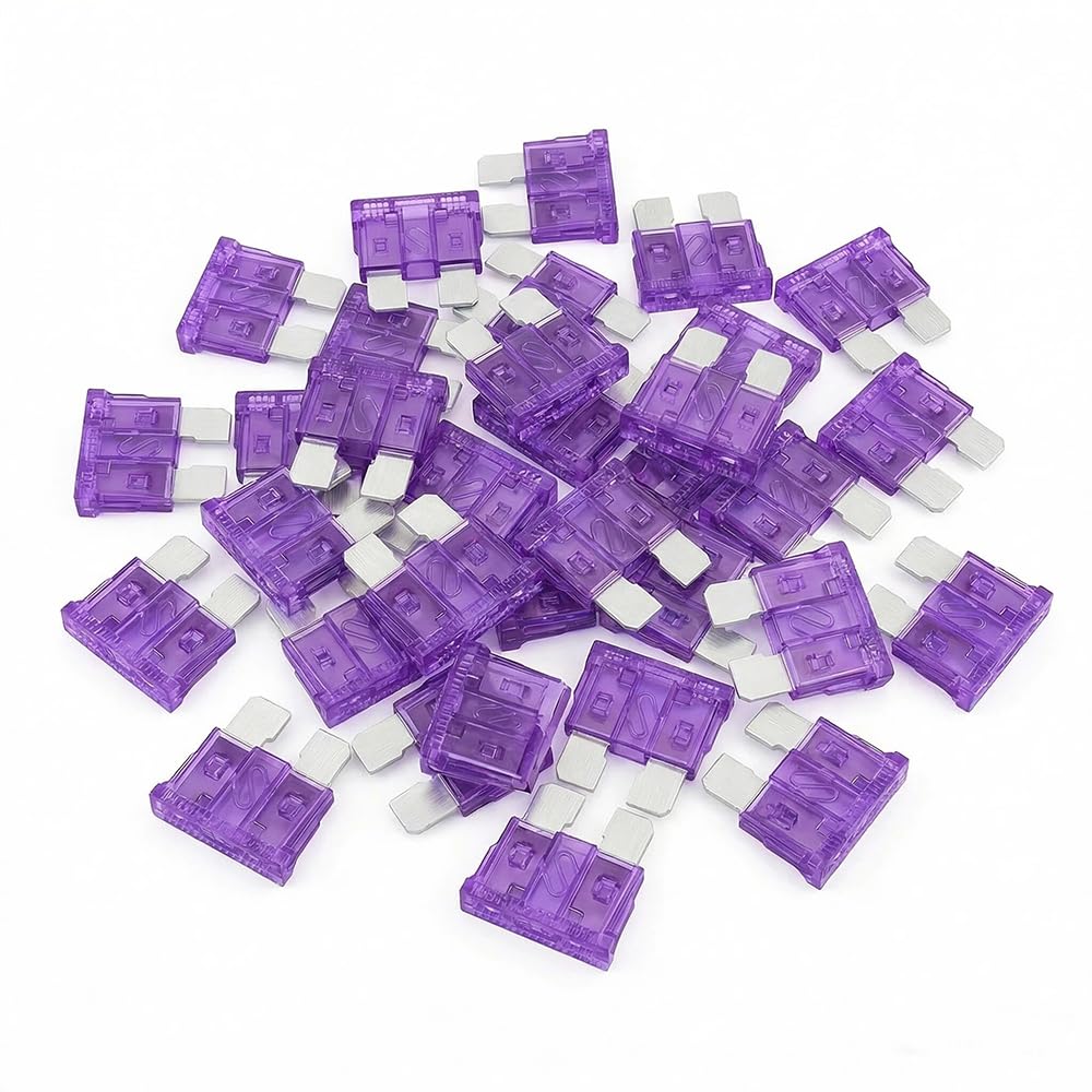(80Pcs) 10 Amp Standard Fuse, 10A Car Blade Fuses for Car/RV/Truck/SUV/Motorcycle/Boat