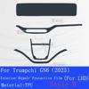 For Trumpchi GAC MOTOR GN6 ()-Car Interior Center Console Transparent TPU Protective Film Anti-scratch Repair Sticker