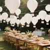 12-Pack Hanging Hot Air Balloon White Paper Lantern Set DIY Craft Wedding Birthday Engagement Party Home Classroom Hanging Decor