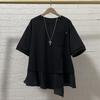 Plus Size Women Summer Loose T-shirts Korean Style Oversized Short Sleeve Casual Tops