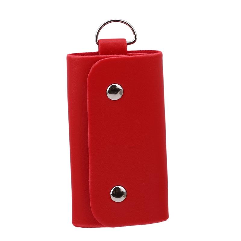 PU Leather Women Men Key Holders Keys Organizer Fashion Solid Key Wallets Key Pouch Car Keychain Housekeeper Key Chain Wallet