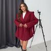Summer Laoel Loose Tie Waist Cinched Suit Jacket Women's Long Sleeved Thin Jacket Fashion Office Lady Commute Coat