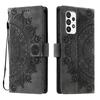 For Samsung Galaxy A73 5G,A53,A52 4G/5G,A52S,A33,A32 4G,A32,A23,A13 Mandala Embossed PU Leather Flip Wallet Phone Case