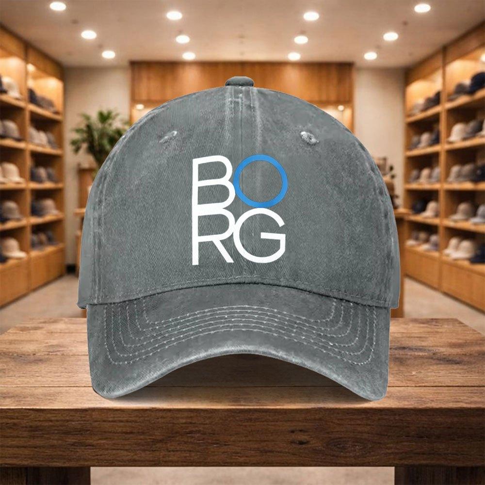 Pc BORG Adjustable Snapback Baseball Cap Lightweight Unisex Hat Suitable for Sports Travel Streetwear Adjustable Buckle C