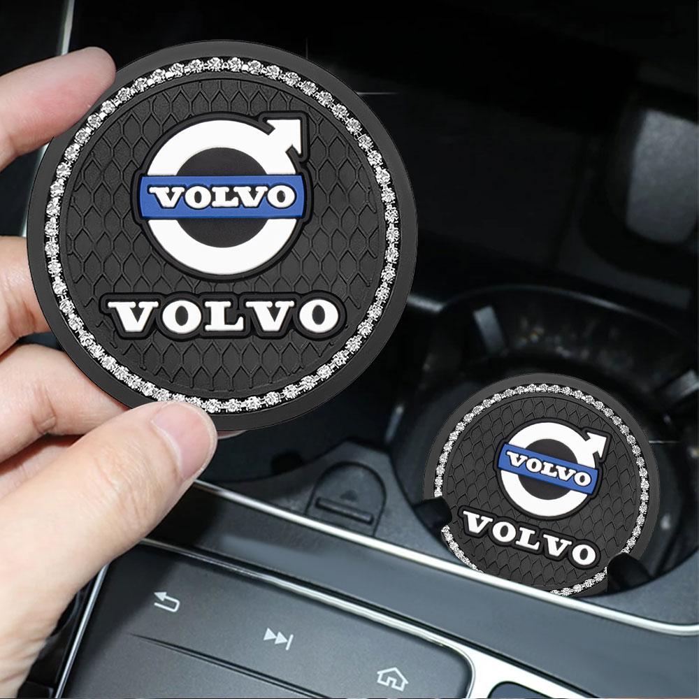 1/2 Adet Araba Bardak Altlığı Kauçuk Su Bardağı Şişe Tutucu Kaymaz Ped Volvo S40 S80L S60 S90 S70 XC40 XC90 XC60 V40 V60 V90 V70 İçin
