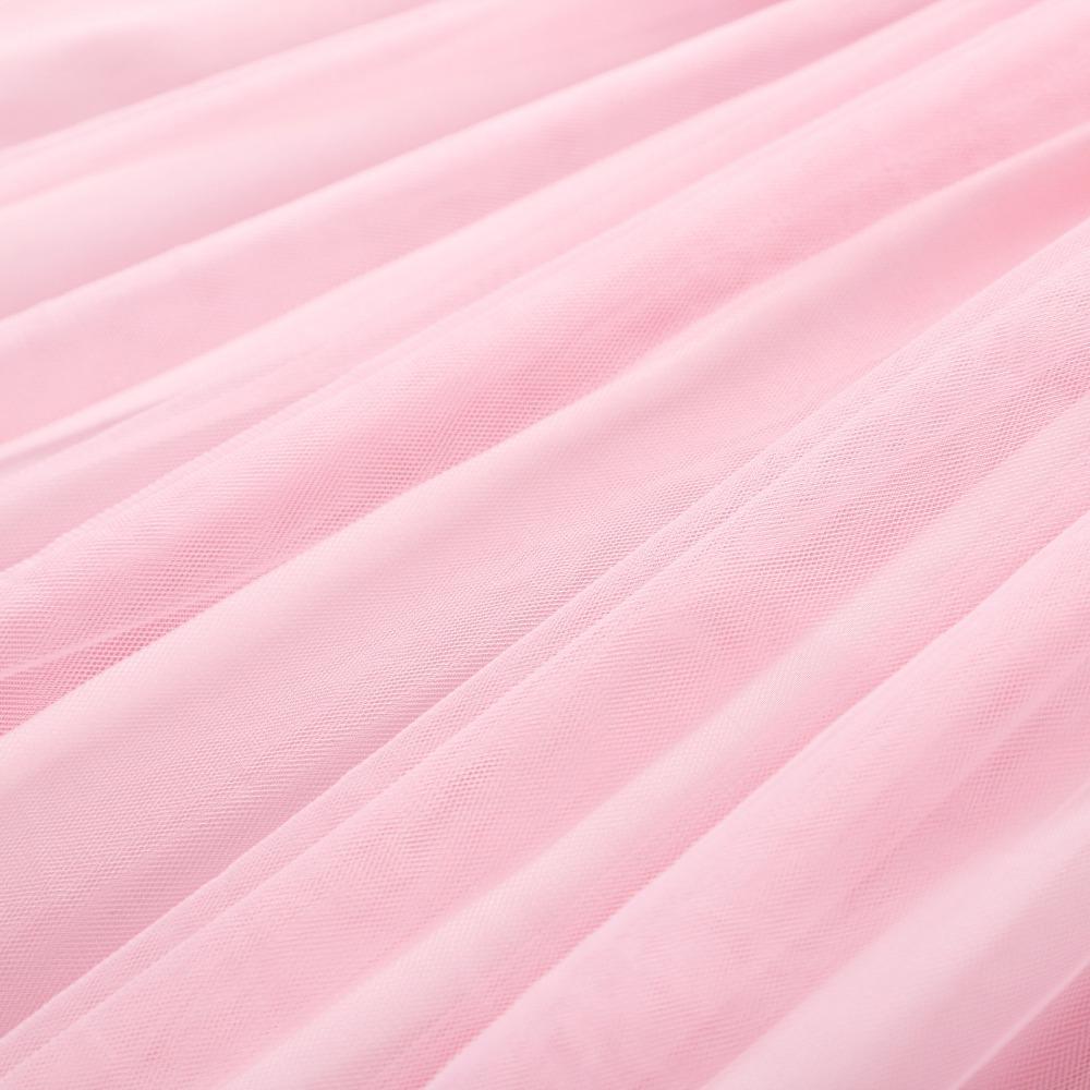 2-7 Years Girls' Long-Sleeved High-Neck Long Dress Autumn/Winter Tulle Dress