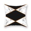 Marble Sofa Decoration Gold Black Geometric Cushion Cover Sofa Stripe Bedroom Living Room Throw Pillow Cover