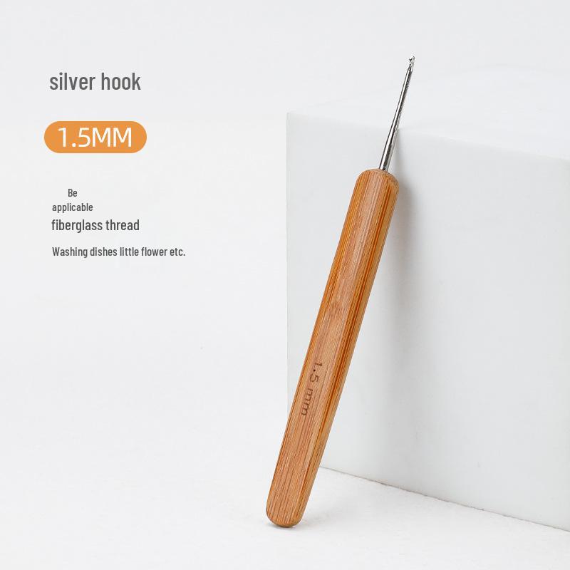 Carbonized Bamboo Crochet Hook for Hand-Knitted Wool Sweaters and Doll Slippers