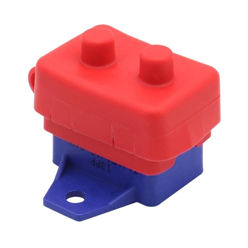2Pieces 15A Automatic Reset Circuit Breakers Overcurrent Protectors 6-28VDC Systems Plastic Housing Mounting Wing Design