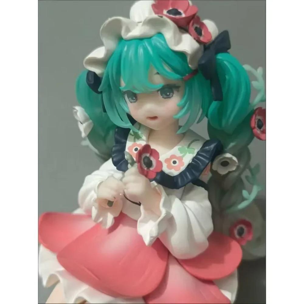 Anime figurka Hatsune Miku Hračky Květinová víla Kolekce MIKU Kawaii Kreslená PVC Akční figurka Model Panenky Narozeniny Dárky Hračky