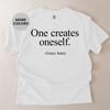 Comfort Colors Shirt und Kinderhemd Man erschafft sich selbst Inspirierendes Zitat aus der Philosophie T-Shirt Weiche Ästhetik Streetwear Geschenk für Tiefgründige Denker