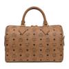 MCM Ella Integriertes Buchstabenlogo Geprägte Canvas-Tragetasche Mittel Damen-Handtaschen Braun MWBFAEA01CO001