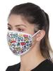 Wiki Champs Mask for Adults (Vehicle, White, Medium Size, Pack of 2)