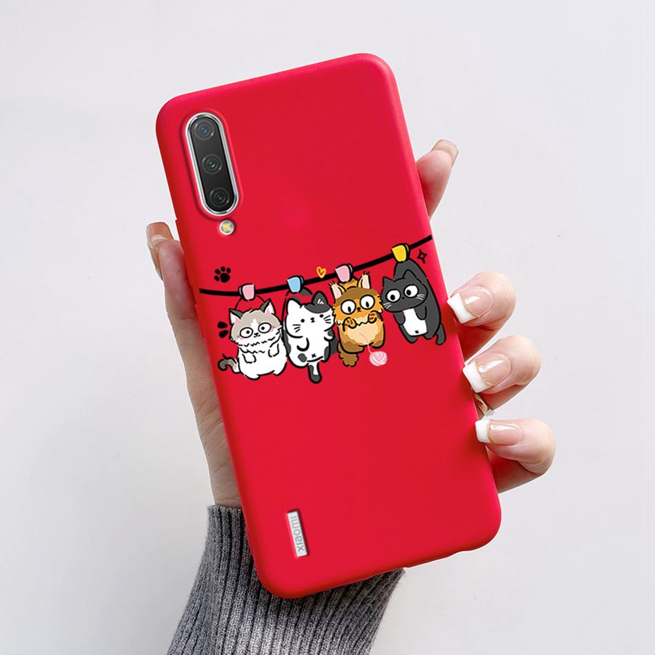 Für Xiaomi Mi 9 Hülle Mi 9 Lite Rückseite Cartoon Dünn Weiches Silikon Funda für Xiaomi Mi 9 SE Mi9 Mi 9Lite Mi 9SE Stoßfest Capa