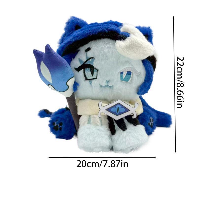 

New The Blue Magic Wizard Plush Doll 22cm Toy Ornament Cartoon Room Decorations For Kid Gift