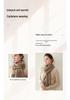 Damen 100% Reines Kaschmir-Schal - Modischer Unifarbener, Warmer Gestrickter Nackenschal für Herbst und Winter