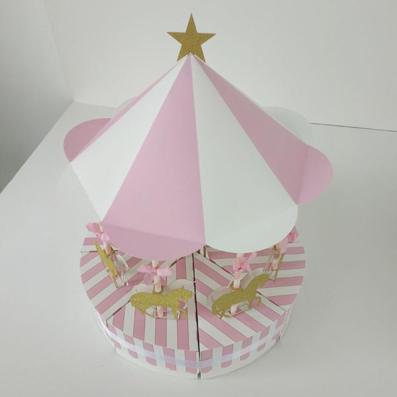 Karussells Süßigkeitenboxen für Hochzeitsgeschenke Kindergeburtstagsfeier Dekoration Geschenkbox Süßigkeitenbehälter