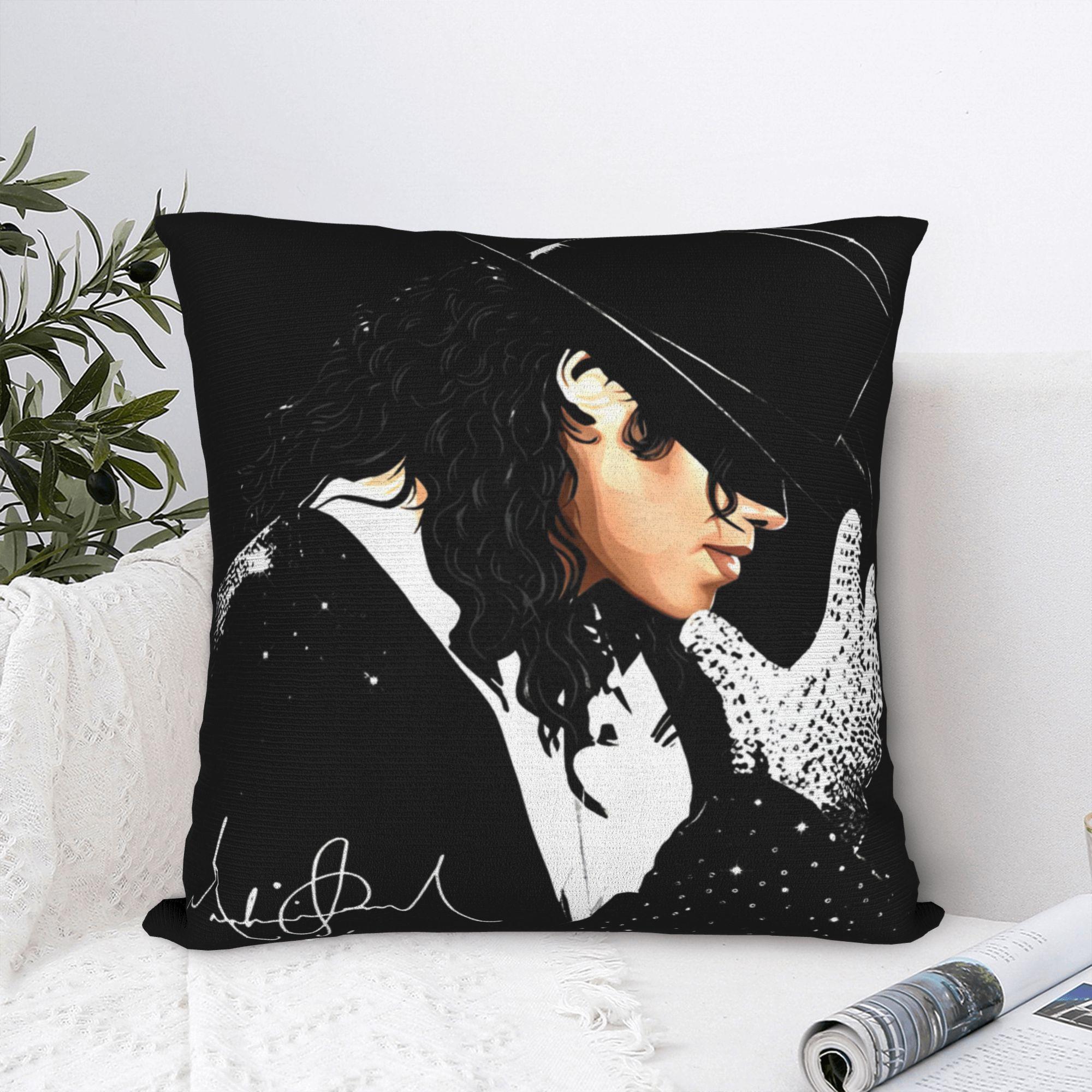 Annier Unisex Michael Jackson Glove Dance Pillow Cover Retro Trendy Pillow Case For Wedding Party Home Decor Soft Pillowcases Gift Idea