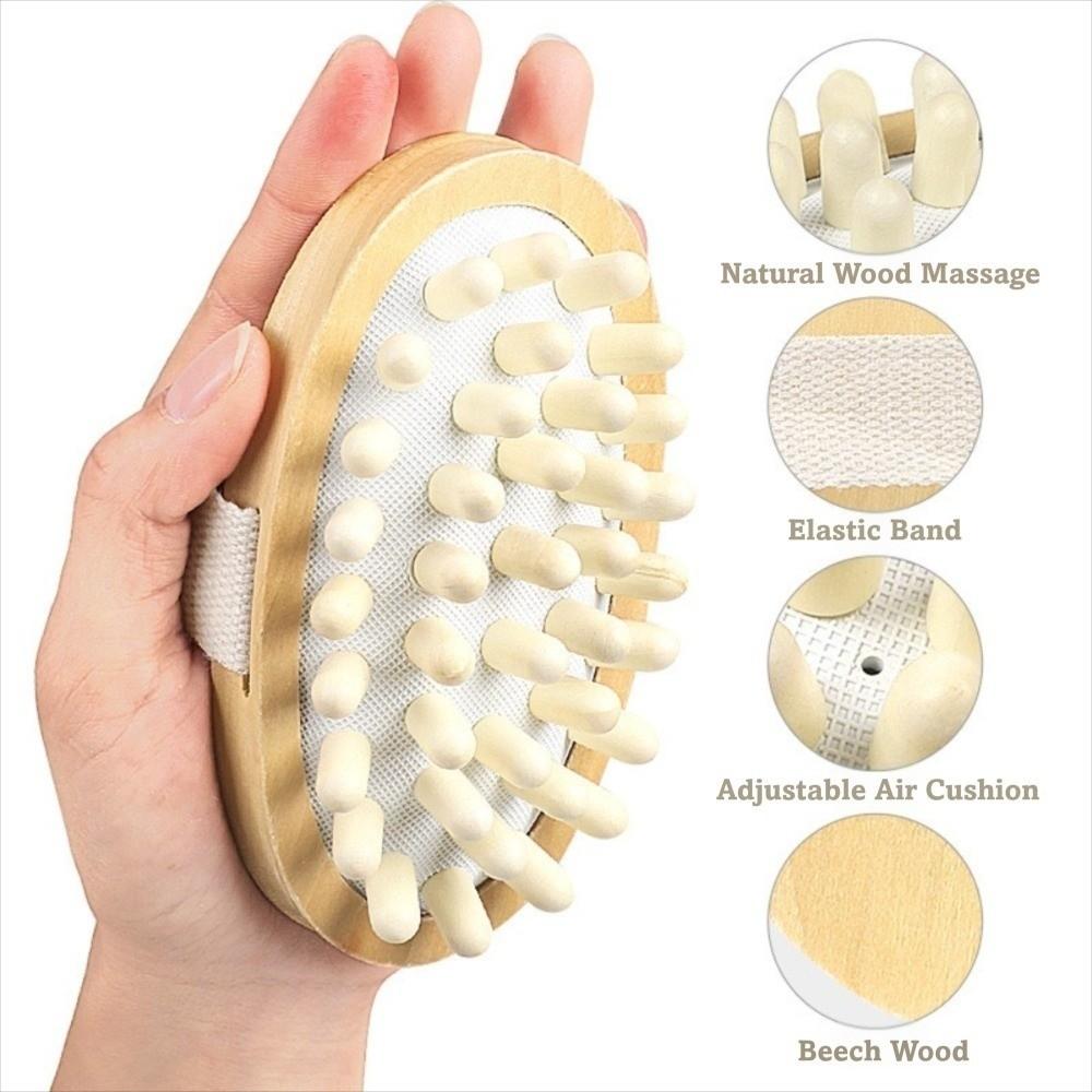 Air Cushion Design Wooden Massager Manual Massage Brush Body Shaping Brush Muscle Relaxation