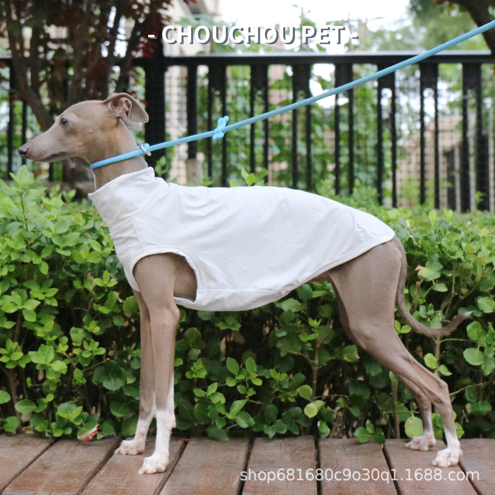 

Quick Dry Cooling Sunscreen Vest for Italian Greyhound Breathable Summer Thin T Shirt for Bedlington Whippet Small Dogs M світло-сірий колір