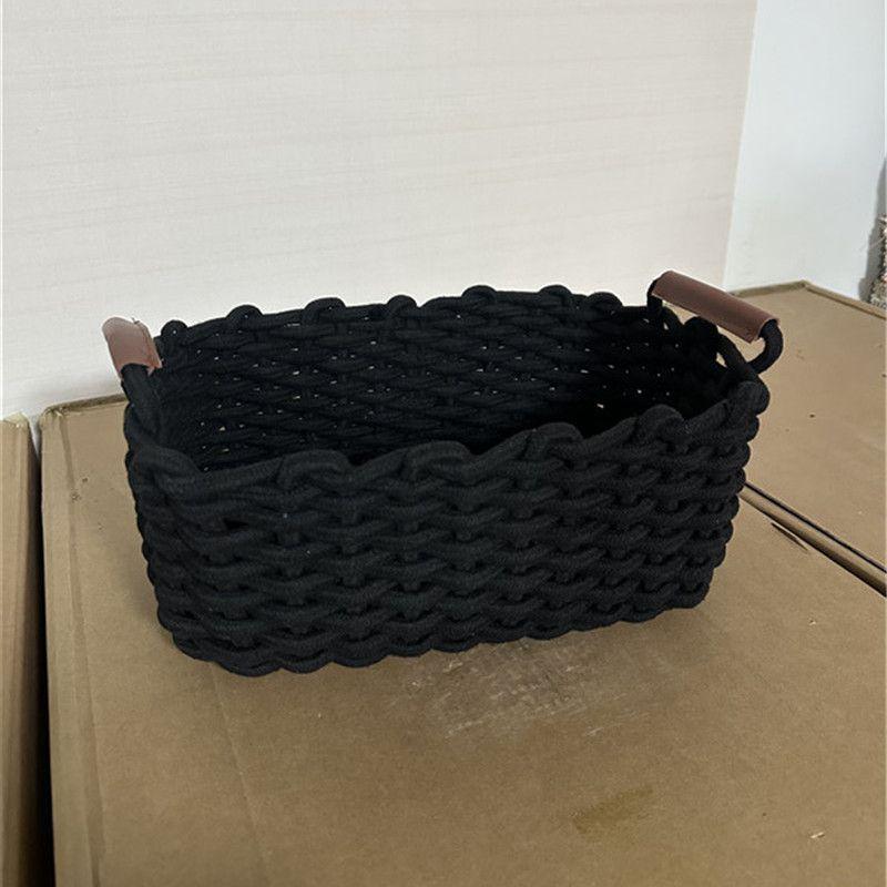 Sundries Cotton Rope Storage Baskets: Large & Small Cosmetic Organizer for Lipsticks & Eyeshadows