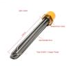 LUJINXUN Water Heating Element DN40/1.5" 47mm Copper Thread Industrial Immersion Water Heater Resistance 220V 3-12KW 201SS 1pc