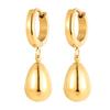 Water Drop Titanium Steel Earrings Women's High-end Earrings Niche Light Luxury Ins Jewelry