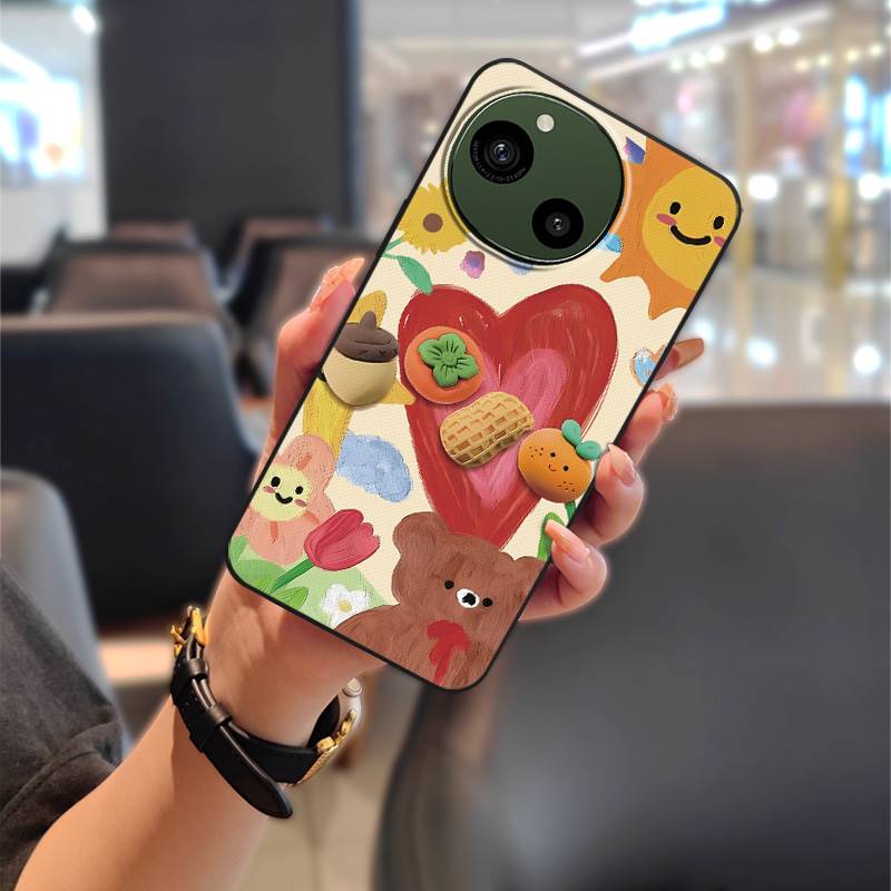 Graffiti Soft case Phone Case For Sharp Aquos R9/SH-51E Back Cover Durable Anti-dust Phone Pouch Cute Cartoon TPU