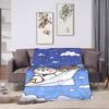 Weiche Decke Mädchen Jungen Camping Bubu Dudu Flugdecke Flanell Tagesdecke für Couch Sessel Sofa Bett Modische Sofa Bett Abdeckung