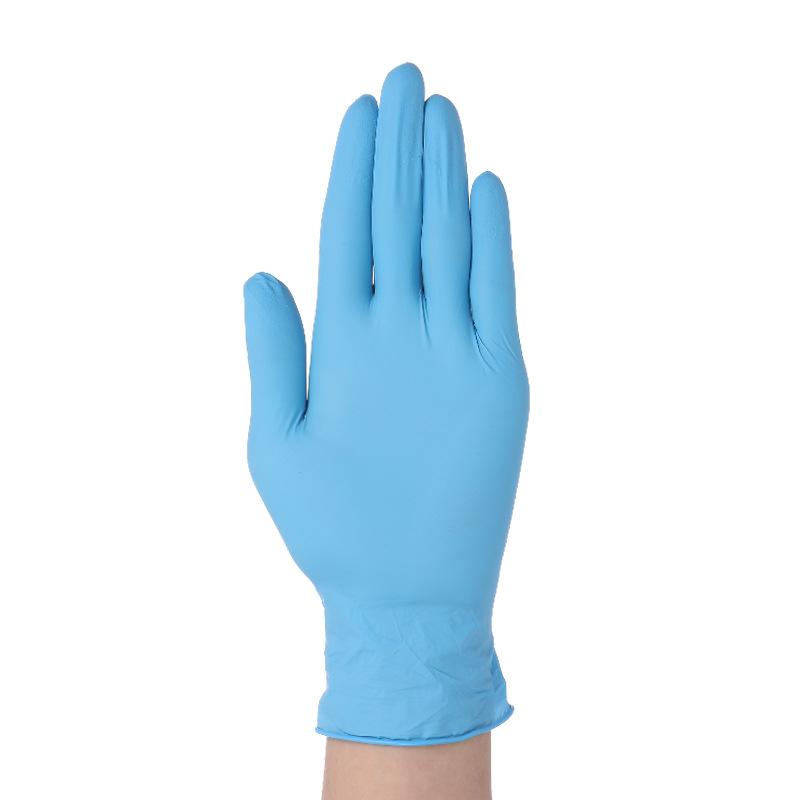 

100PCS Multicolored Nitrile Gloves Disposable Waterproof Blue Gloves Kitchen Dishwashing Pet Bathing Beauty Hair Styling Tools M синий