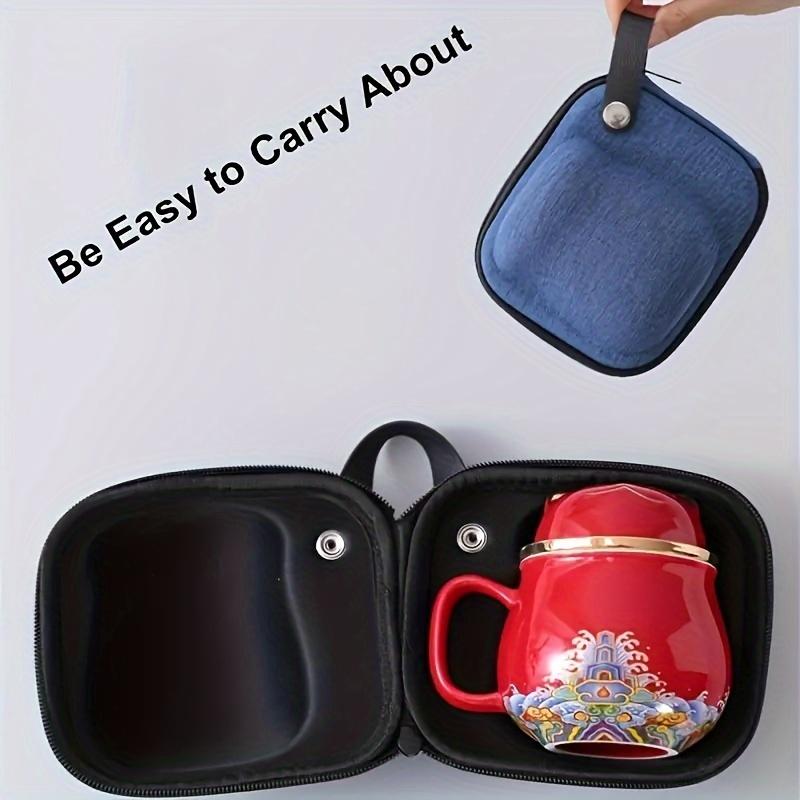 1pc Ceramic Portable Lucky Cat Tea Set Ceramic Tea Cup Perfect For Home Travel Picnic Office And Perfect As Gift Tea Accessories Drinkware Supplies